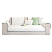 Summer Ice Silk Sofa Mat Cooling Pad for Sofas and Couches, Non-Slip Breathable Seat Cover