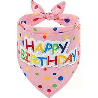 Pet Birthday Crown, Tutu Dress, and Bandana Set for Female Dogs