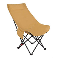 Outdoor Folding Moon Chair Recliner for Camping Fishing Beach Art Sketching