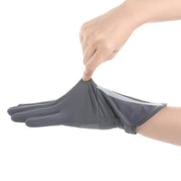 Women's Thin Ice Silk Sun Protection Gloves for Driving Cycling Touchscreen Compatible
