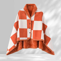 Wearable Fleece Blanket with Buckle for Office and Home