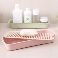 Kitchen Drawer Cutlery Storage Box with Drainage for Chopsticks and Spoons