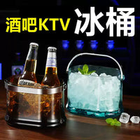 Thickened Acrylic Ice Bucket for Bar KTV Parties - High-Capacity Wine and Champagne Chiller