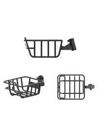 Quick Release Metal Bicycle Basket for Front or Rear Mounting on Electric Bikes and Scooters