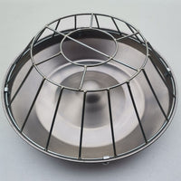 Stainless Steel Rectangular Chicken Feeder Trough for Poultry, Geese, and Pigeons - Anti-Scatter Design