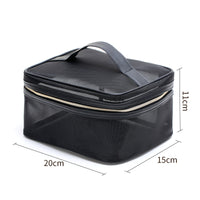 Large Capacity Nylon Mesh Cosmetic Bag Portable Travel Storage Tote