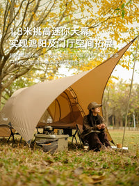 Vidaledo Floating Island Single Person Camping Tent with Mosquito Net and Lightweight Cot
