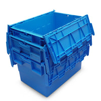 Stackable Logistics Container with Lid, Insulated Plastic Storage Box for Fresh Produce and Cold Chain Transport