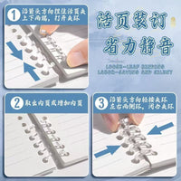 B5/A5 Chinese Style Coil Notebook with Thickened Lined Pages