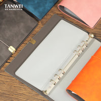 A5 Opera House Ticket Holder Multi-functional PU Leather Document Organizer with Loose-leaf Pages