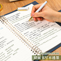 Transparent Softcover Refillable Notebook with Thickened Pages, B5/A5 Loose-Leaf Journal