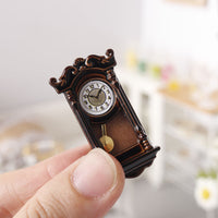 Miniature Retro Grandfather Clock for 1:12 Dollhouse