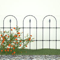 Garden Trellis for Climbing Plants, Metal Arch Support for Roses and Vines, Outdoor Decorative Grid Panel