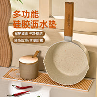 Silicone Bar Mat Dish Drying Mat for Kitchen Countertops and Bars, Quick Dry Non-Slip Coffee Mat