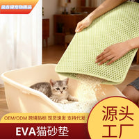 Extra Large Waterproof Cat Litter Mat with Non-Slip and Sand-Catching Design, Washable Cat Paw Pad for Litter Box Entrance
