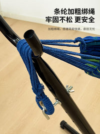 Portable Canvas Hammock with Detachable Spreader Bar, Duckbill Buckles, and Carry Bag for Indoor/Outdoor Use