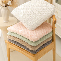 Non-Slip Plush Chair Cushion for Office, Dining, or Student Seating - Washable & Fixed