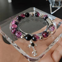 Acrylic Jewelry Display Tray for Bracelets and Beads, Art Style Storage and Photography Prop