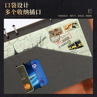A6 Refillable Faux Leather Notebook with Buckle Closure, Vintage Style Journal for Students and Business
