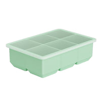 Large Silicone Ice Cube Tray with Lid for Whiskey Cocktails and Beverages
