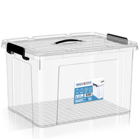 Extra Large Plastic Storage Box with Handles for Clothes Toys Home Organization