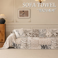 Nordic Chenille Sofa Cover Throw Blanket for Single, Double, and Triple Seaters