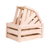 Solid Wood Storage Crate Vintage Decorative Display Box