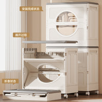 Kids' Large Capacity Toy Storage Bin with Flip Lid - Organizer for Dolls and More