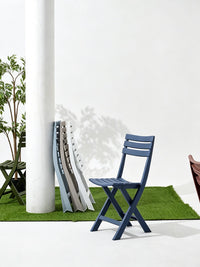Outdoor Folding Patio Dining Set - Waterproof Plastic Table and Chairs for Garden Balcony