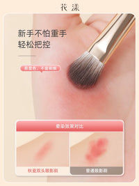 Dual-Ended Eyeshadow Eyeliner Brush Set for Portable Eye Makeup