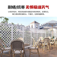 Outdoor Wood Plastic Composite Garden Fence Trellis for Climbing Plants, White Anti-Corrosion Privacy Screen for Balcony Patio