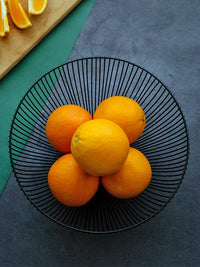 Nordic Style Iron Fruit Basket with Drainage for Kitchen and Living Room
