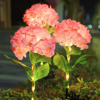 New Solar Garden Lights Outdoor Waterproof Hydrangea Flower Lamps for Yard Balcony Decoration Landscape Lighting