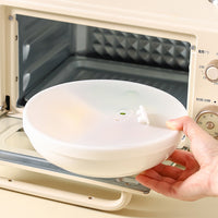 Ceramic Divided Steaming Plate with Multiple Compartments for Meal Prep and Serving