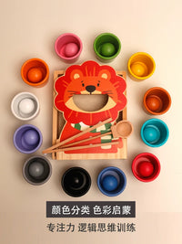Montessori Color Recognition Fine Motor Skill Training Educational Toy for Toddlers