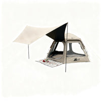 Automatic Hexagonal Pop-Up Camping Tent with Rainfly and Mosquito Net for Outdoor Activities