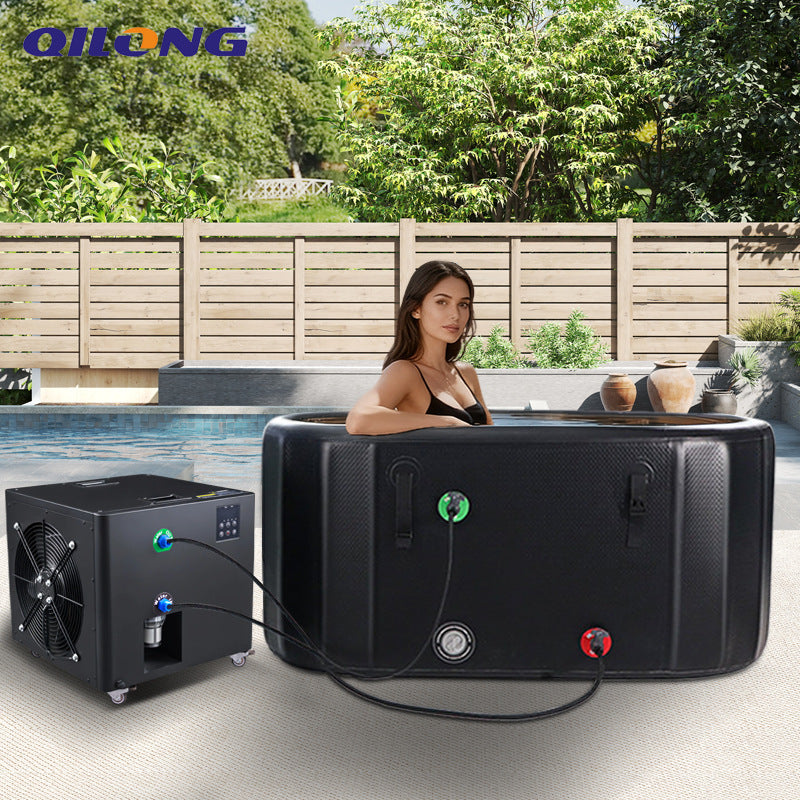 Portable Cold Plunge Tub Chiller with Heating, Ozone, UV, and WiFi for Sauna & Ice Bath Recovery