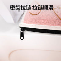 Plush Toilet Seat Cover for Winter, Warm and Soft, Reusable, Adhesive, Universal Fit
