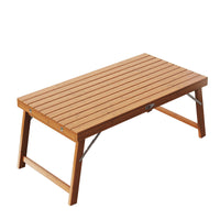 Outdoor Bamboo Folding Table and Chair Set for Camping and Home Use