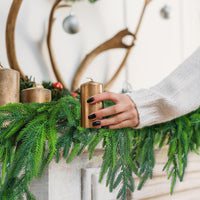 Artificial Norfolk Pine Garland and Wreath for Christmas Decoration