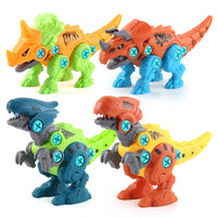 Dinosaur Building Blocks Set with Electric Drill and Screwdriver for Boys