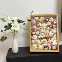 3D Shadow Box Display Frame for DIY Crafts, Dolls, and Specimens - White Hollow Frame with Mat Board