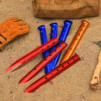 31cm Aluminum Alloy U-shaped Tent Stakes for Outdoor Canopy and Beach Shelters