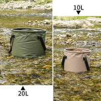 Portable Folding Water Bucket for Outdoor Camping Fishing Car Storage