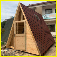 Outdoor Triangular Wooden Cabin for Balcony, Scenic Spots, or Farm Stays