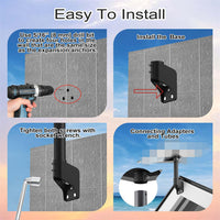 Adjustable Wall Mount for Outdoor V3 Camera - Rustproof & Waterproof Pole/Roof Installation Kit