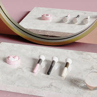 Dollhouse Miniature Makeup Set for OB11 Dolls - Lipstick, Perfume, Powder, Brushes