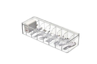 Desktop Cable Organizer Box with 8 Compartments and Dustproof Lid