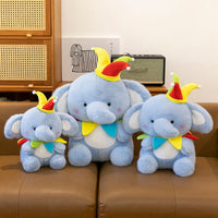 Jester Elephant Plush Toy for Kids, Soothing Stuffed Animal Doll