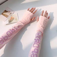 UV Protection Cooling Arm Sleeves for Summer Driving & Cycling with Color-Changing Logo